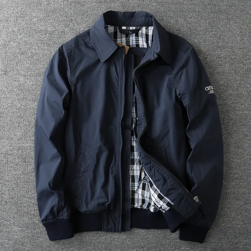 Herren Modische Übergangsjacke mit modernen Akzenten Drune