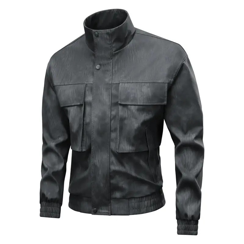 Herren Modische Übergangsjacke mit praktischem Stehkragen Drune