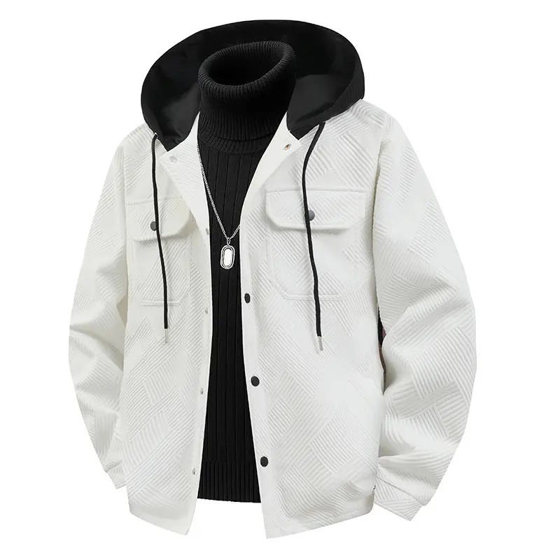 Herren Modische und funktionale Jacke mit Kapuze Drune