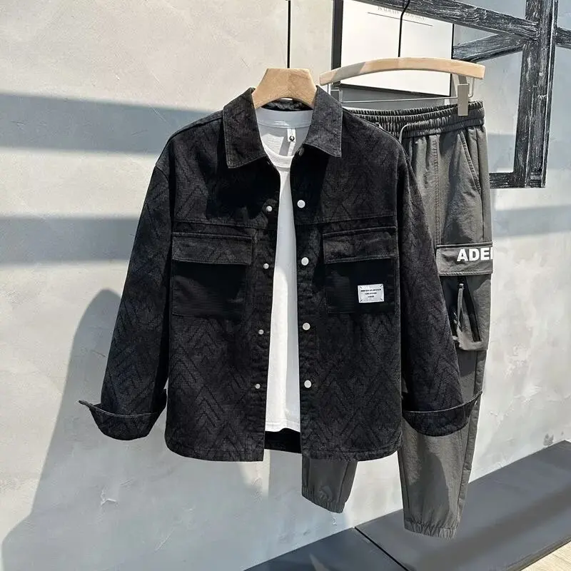 Herren Modische Utility-Jacke Drune
