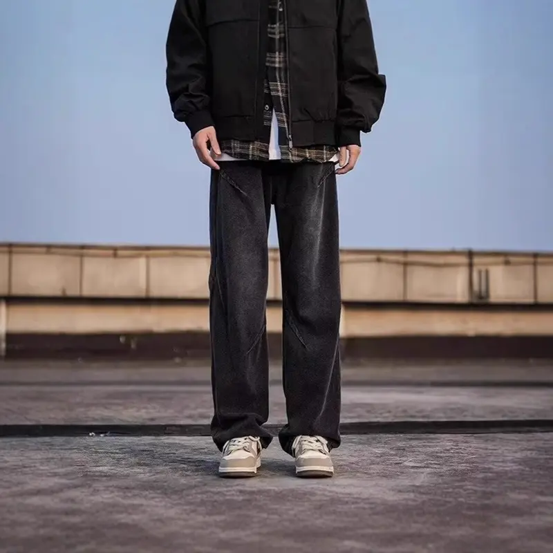 Herren Modische Weitgelegte Jeans Drune