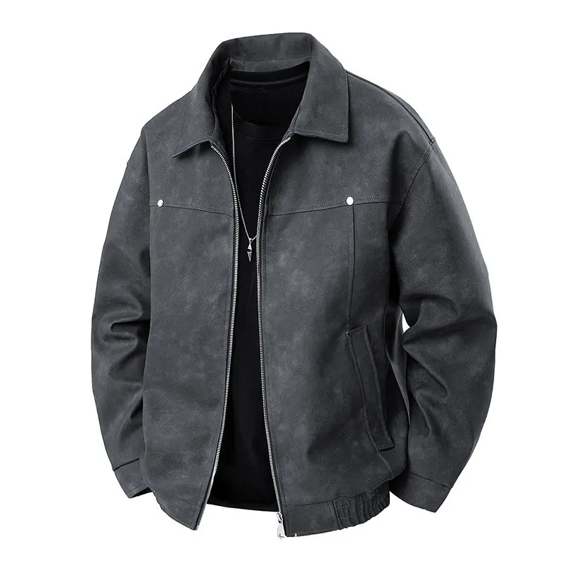 Herren Modische Wildlederjacke Drune