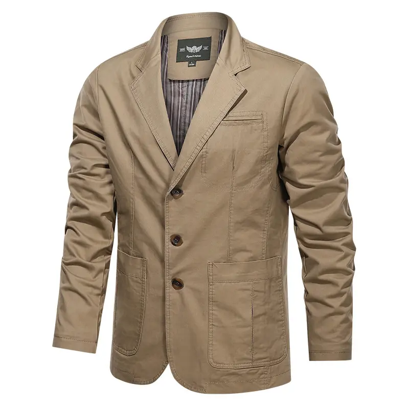 Herren Modischer Canvas-Blazer Drune
