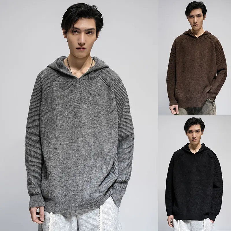 Herren Modischer Oversized Hoodie mit strukturiertem Design Drune
