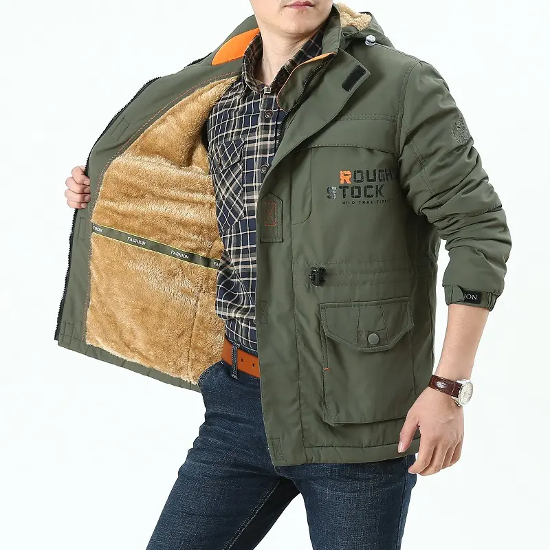 Herren Multifunktionale Wetterjacke mit praktischen Taschen Drune