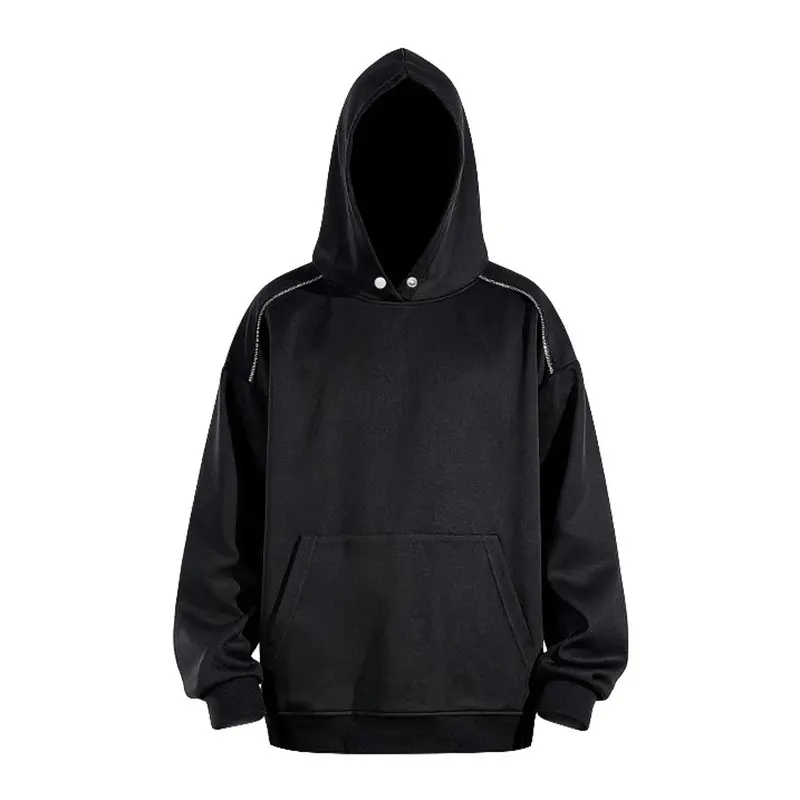 Herren Oversize-Kapuzenpullover mit Kängurutasche und Raglanärmeln Drune