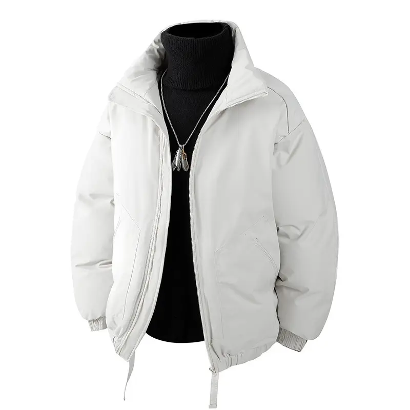 Herren Oversized Thermo‑Steppjacke mit hohem Kragen, Reißverschluss und Tunnelzug Drune