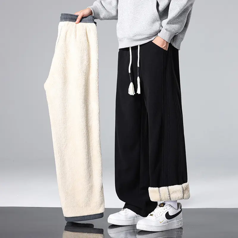 Herren Plüschige und Bequeme Freizeithose