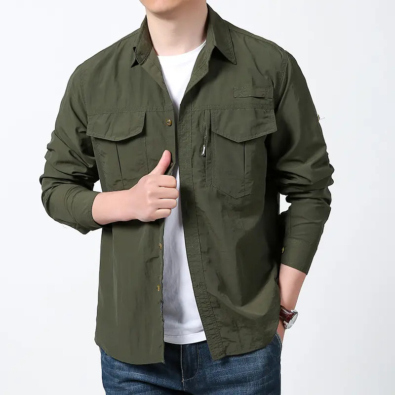 Herren Praktisches Outdoor-Hemd