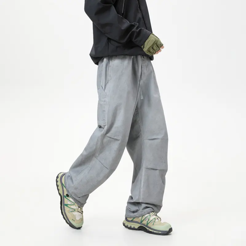 Herren Relaxed Cargo-Hose mit elastischem Bund, Lagen-Paneelen und Utility-Taschen Drune