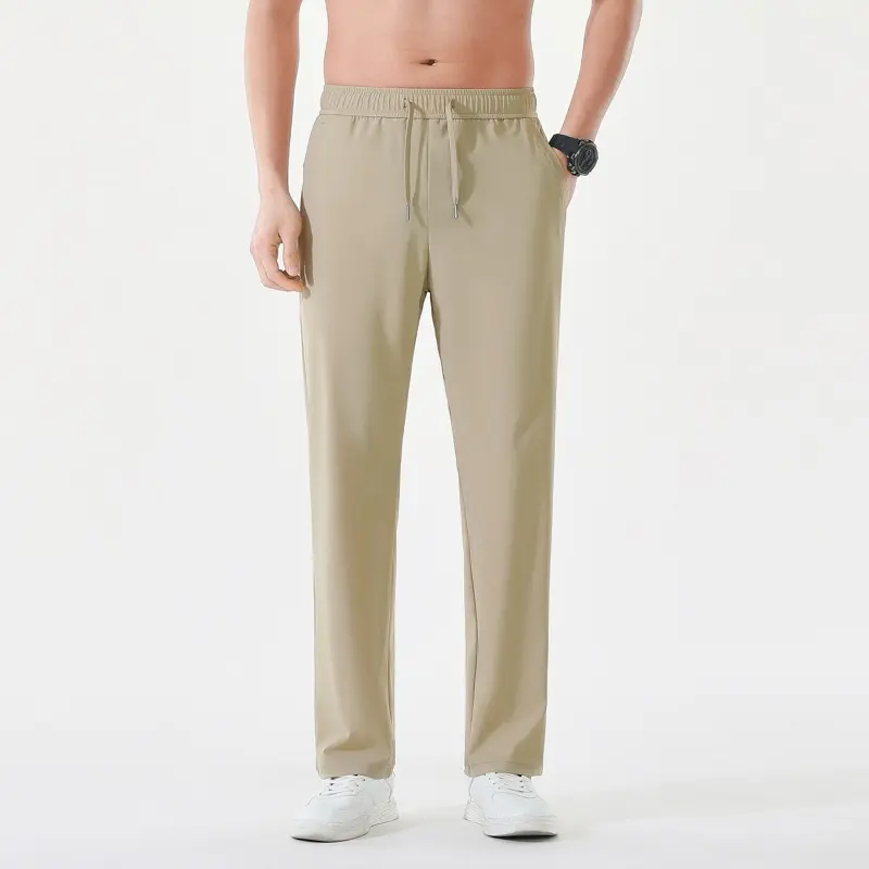 Herren Relaxed-Performance-Freizeithose mit elastischem Tunnelzug, schnell trocknendem Stretch & geradem Bein Drune