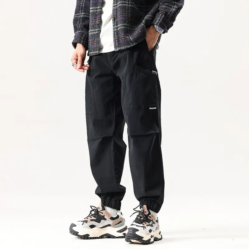 Herren Relaxed Tactical‑Cargo‑Jogger mit Knieabnähern und Elastikbündchen Drune