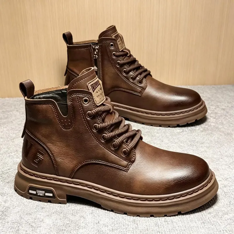 Herren Robuste Leder Boots Drune