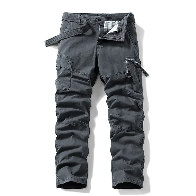 Herren Robuste Utility-Cargohose mit ergonomischen Knieabnähern und integriertem Webgürtel Drune