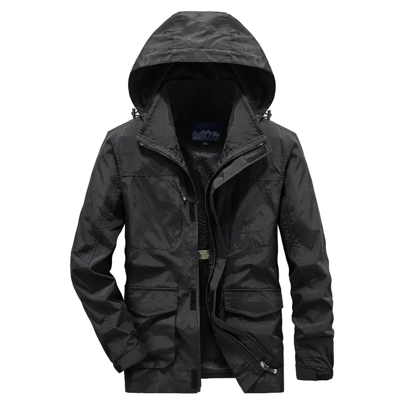 Herren Robuste Wetterjacke mit praktischen Taschen Drune