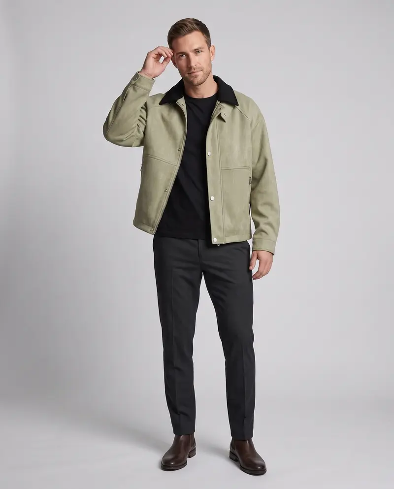 Herren Schnitt Utility Jacke Drune