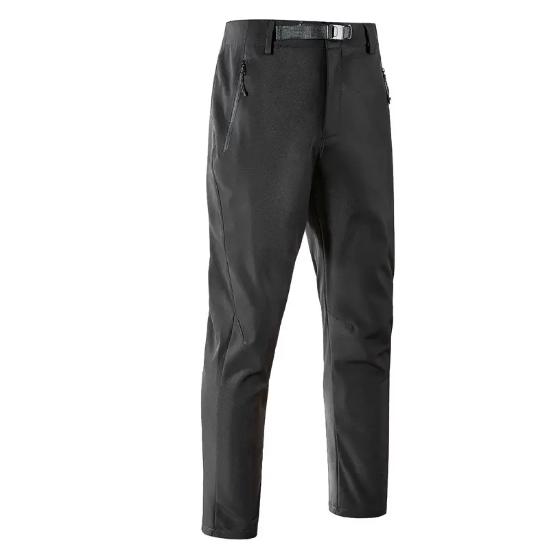 Herren Softshell-Outdoorhose mit engem Tapered‑Schnitt, integriertem Gürtel & Reißverschlusstaschen Drune