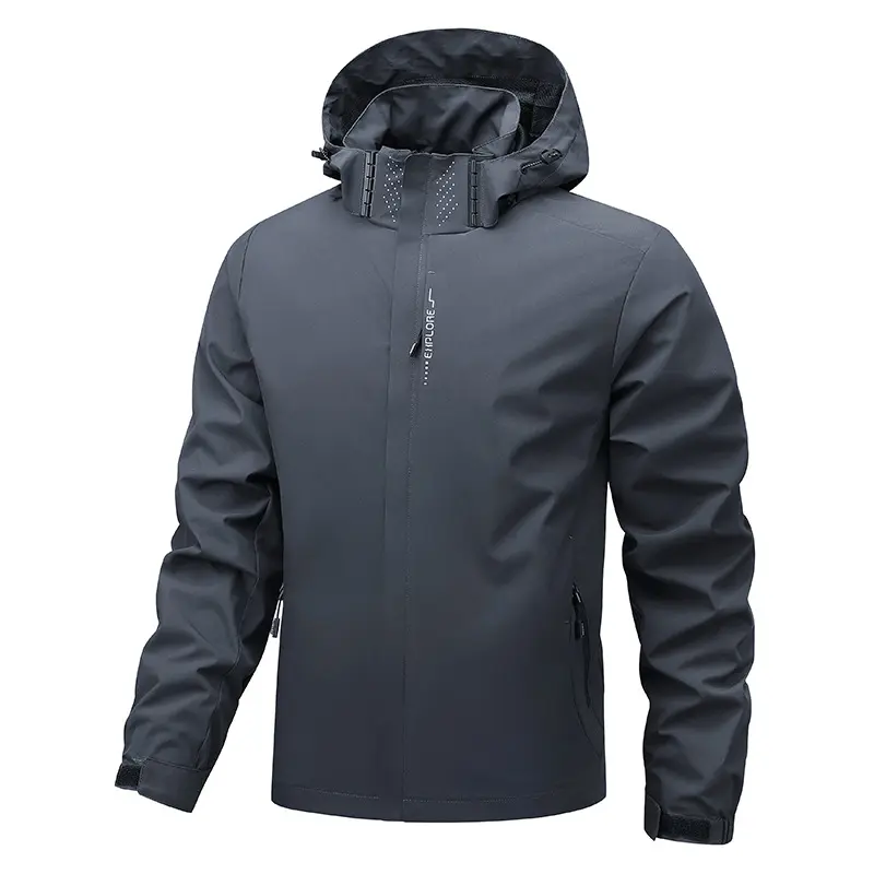Herren Softshell-Übergangsjacke mit Kapuze, wasserabweisender Membran & verschweißten Nähten Drune