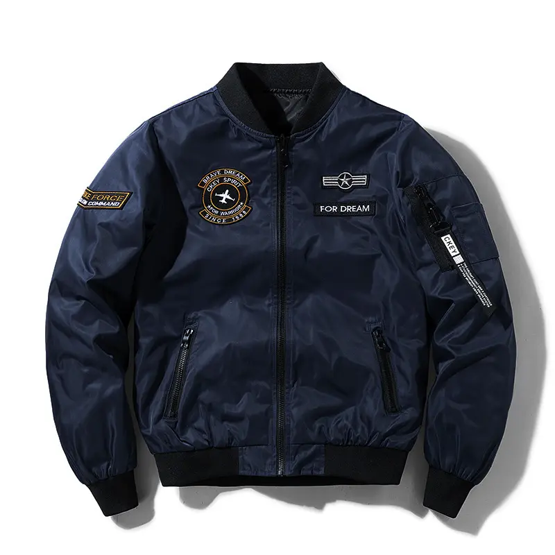 Herren Sportliche Bomberjacke mit praktischen Taschen und stilvollem Design Drune