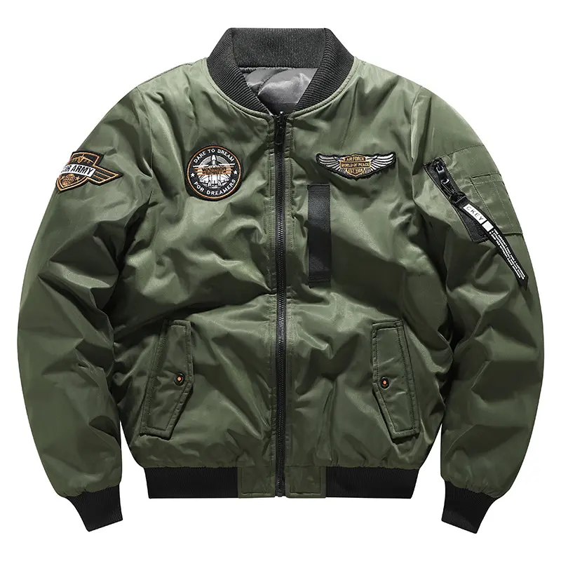 Herren Sportliche Bomberjacke mit Stickerei Drune