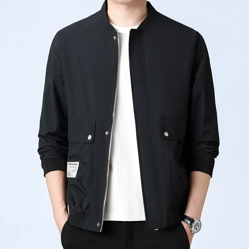 Herren Sportliche Bomberjacke mit Taschen Drune
