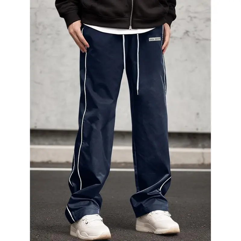 Herren Sportliche Freizeithose mit seitlichen Kontraststreifen Drune