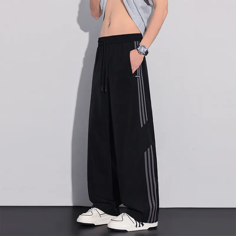 Herren Sportliche Freizeithose mit seitlichen Streifen Drune