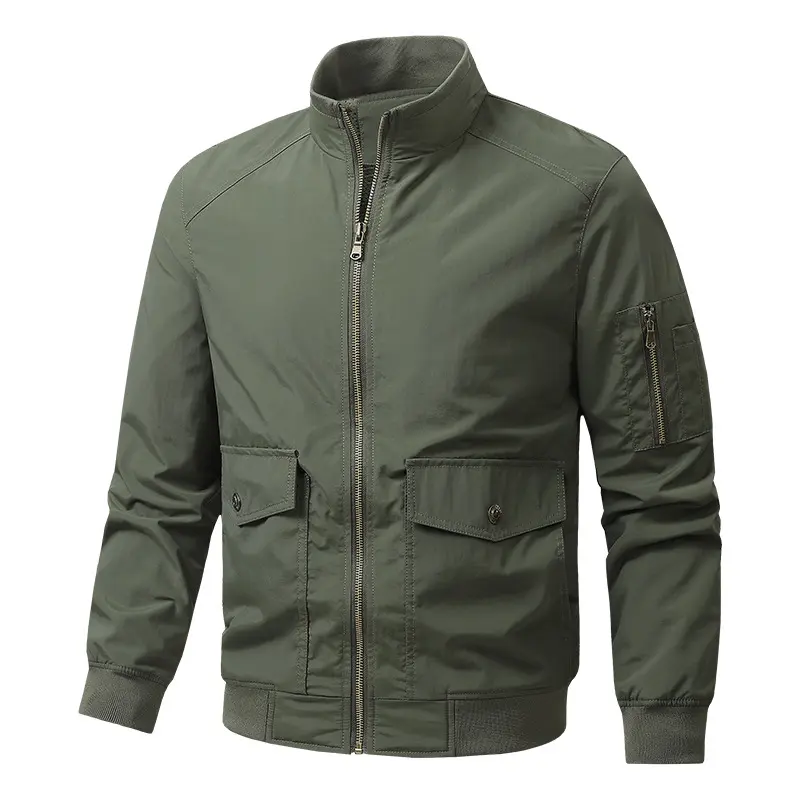 Herren Sportliche Jacke mit hohen Kragen und praktischen Taschen Drune