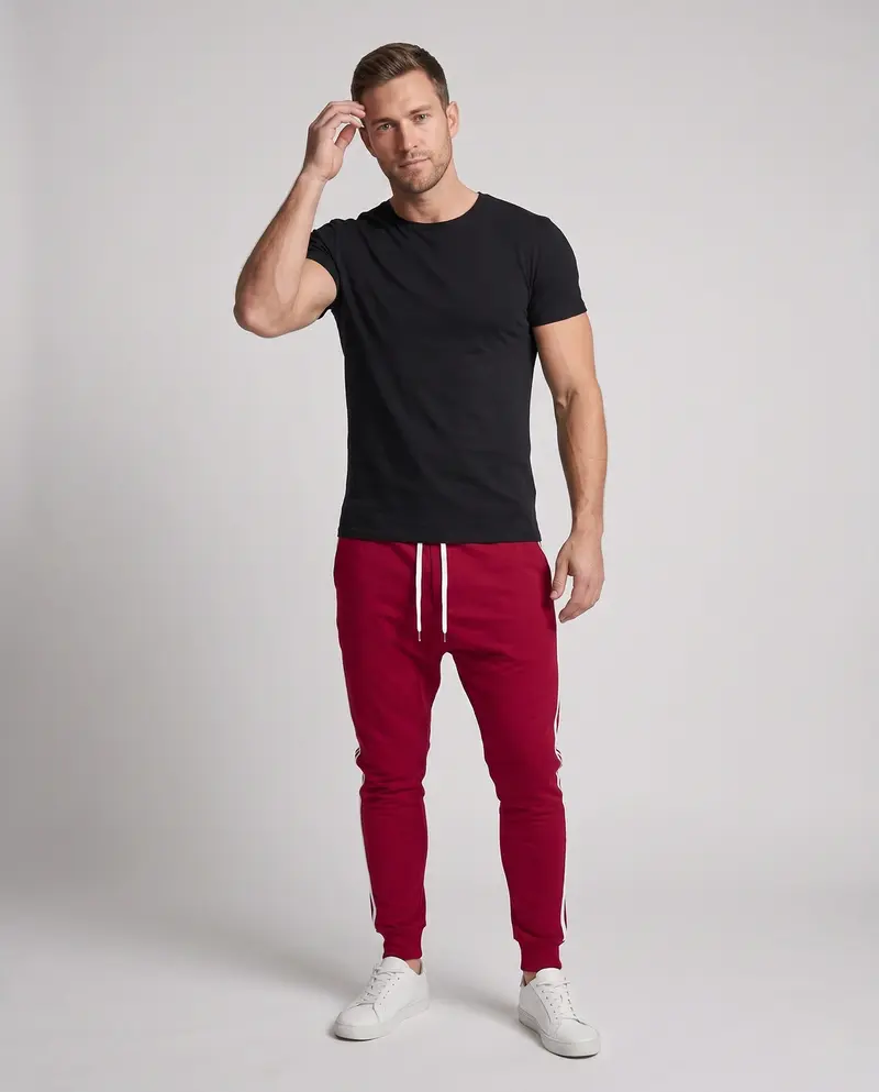 Herren Sportliche Jogginghosen mit Seitenstreifen Drune