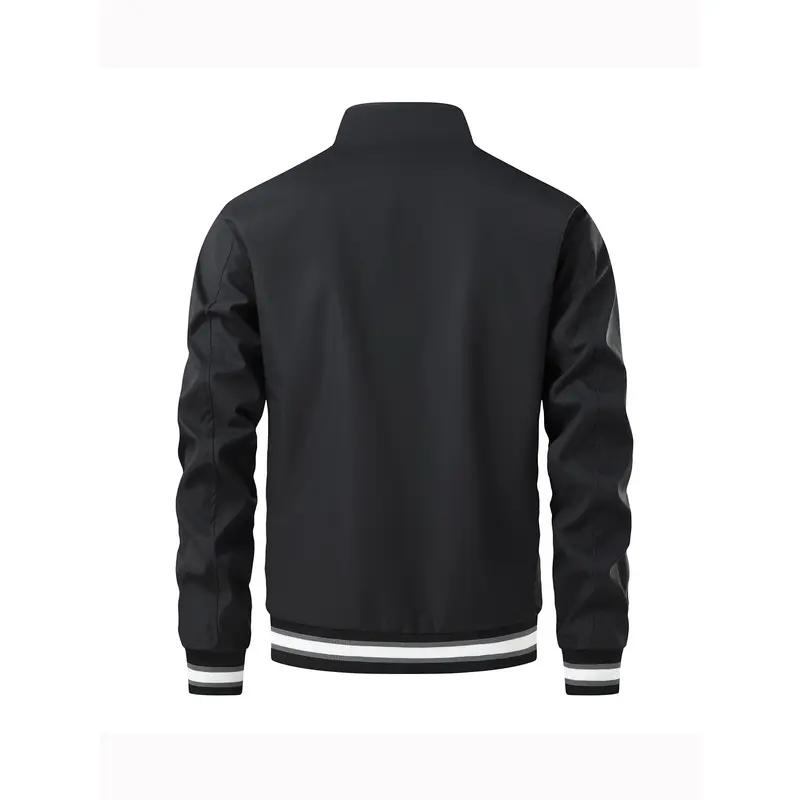 Herren Sportliche Leichte Übergangsjacke mit hohem Kragen Drune
