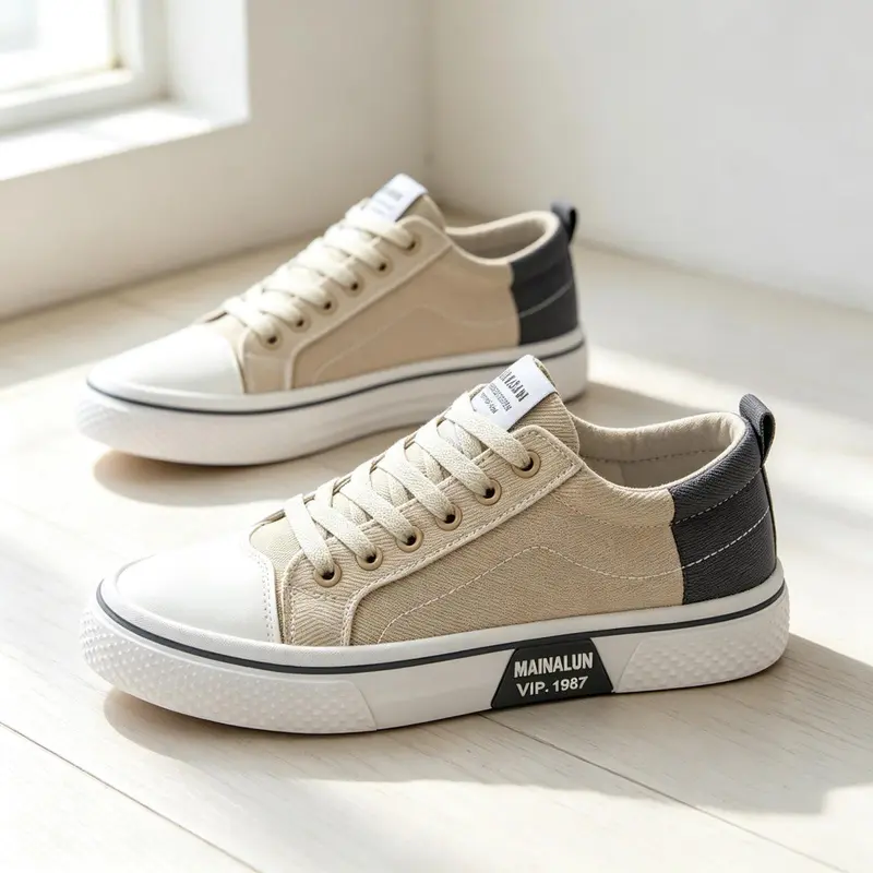 Herren Sportliche Sneakers mit kontrastierenden Einsätzen Drune