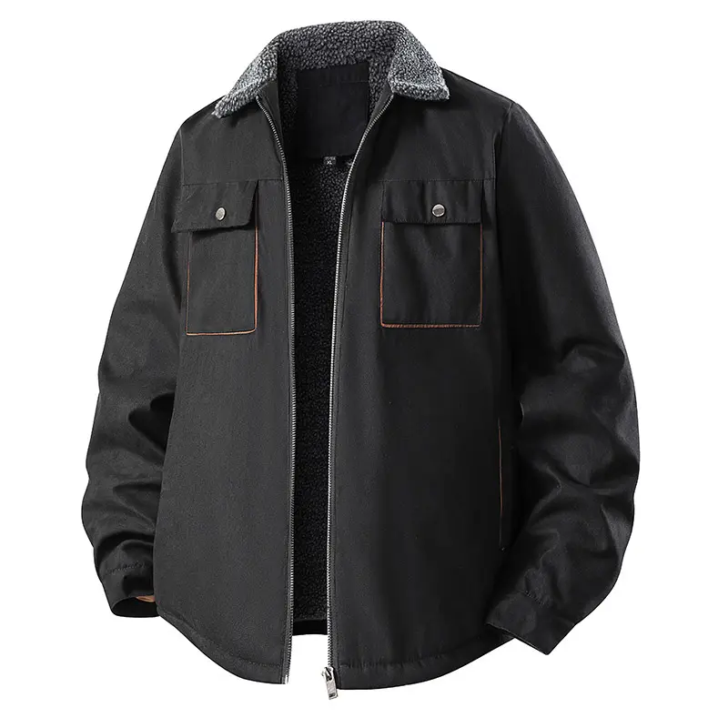 Herren Sportliche Übergangsjacke mit Fleecefutter und praktischen Taschen Drune