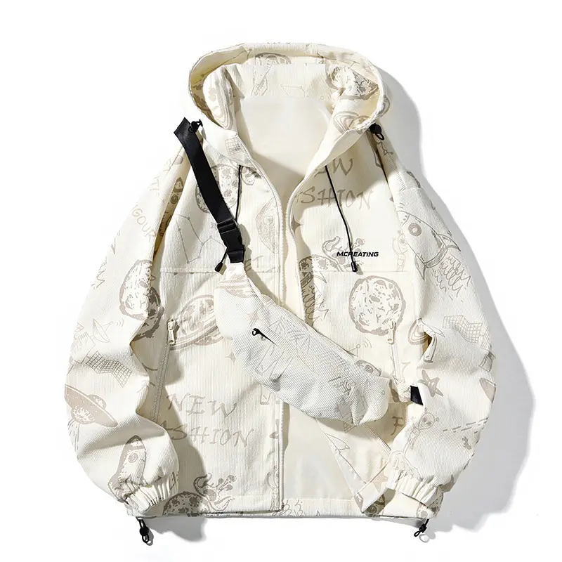 Herren Sportliche Übergangsjacke mit grafischem Muster Drune