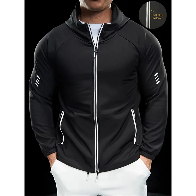 Herren Sportliche Übergangsjacke mit Reißverschlusstaschen Drune