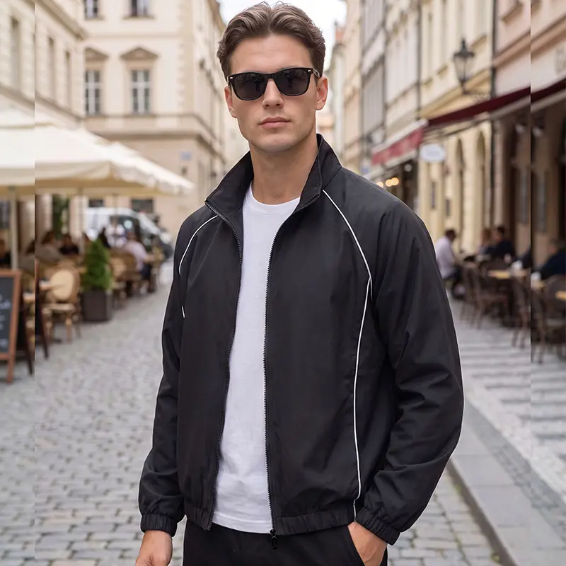 Herren Sportliche Windjacke mit reflektierenden Details Drune
