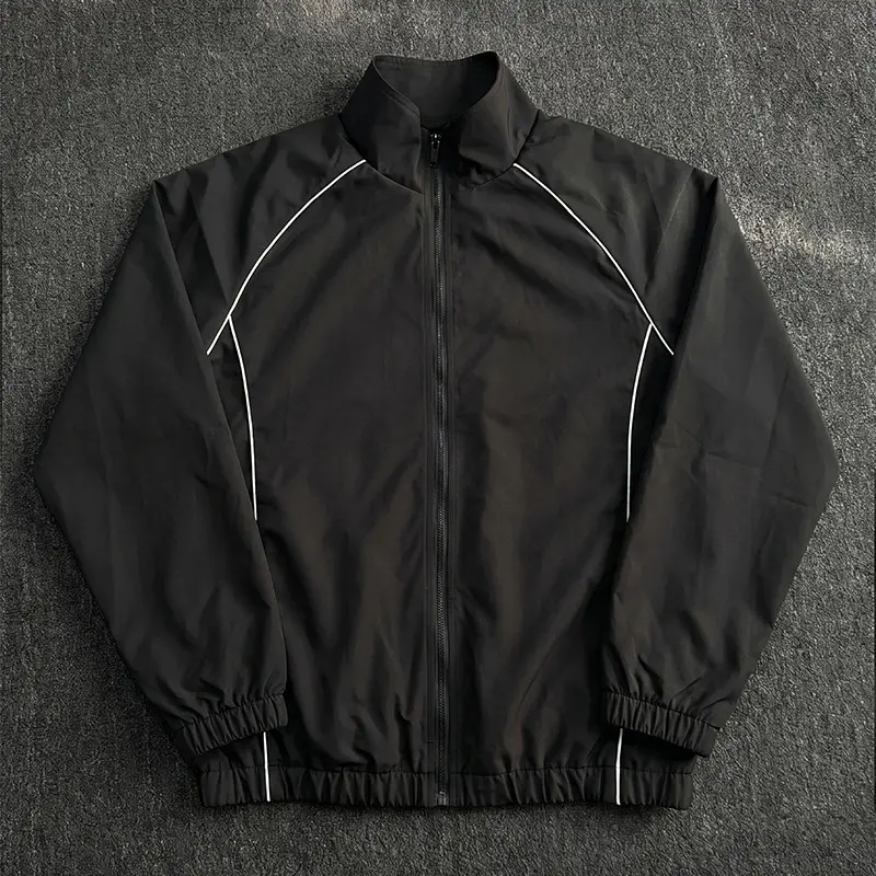 Herren Sportliche Windjacke mit Stehkragen Drune