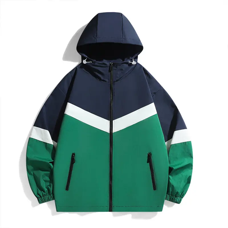 Herren Sportliches Übergangsjacke mit Kapuze Drune