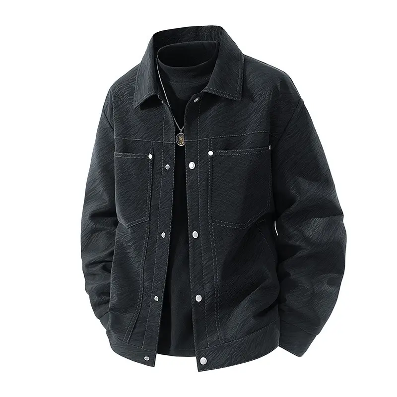Herren Stilvolle Overshirt Jacke Drune