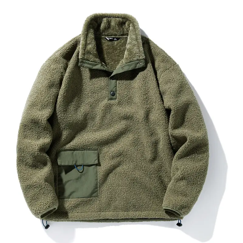 Herren Strapazierfähige Fleecejacke mit funktionalem Kragen Drune