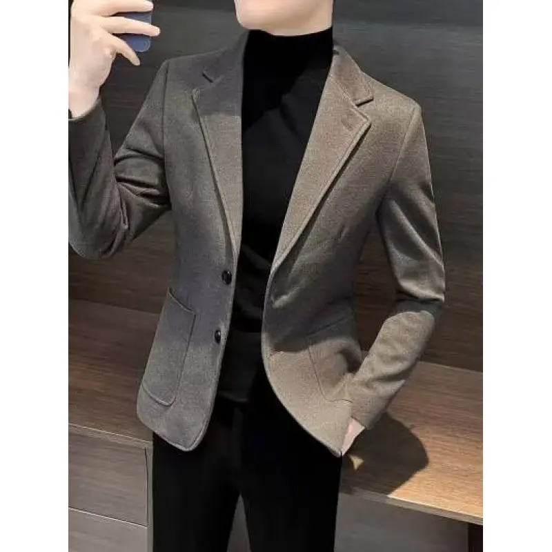 Herren Stylish Casual Blazer mit Klappkragen Drune