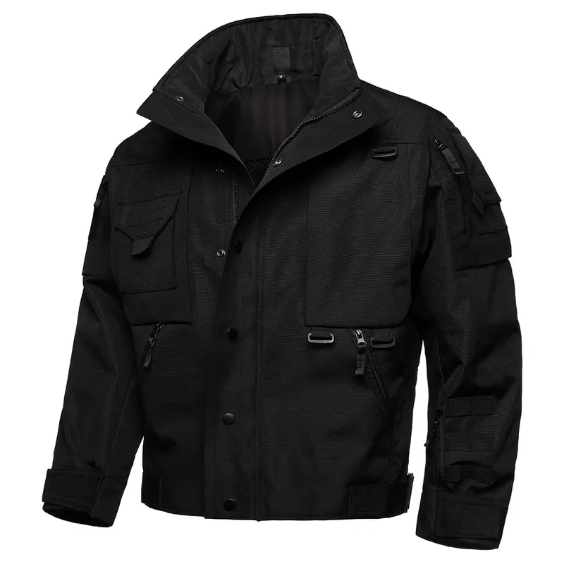 Herren Tactical Field Jacke mit Multi‑Taschen, verstellbaren Bündchen und wasserabweisender Ripstop‑Qualität Drune