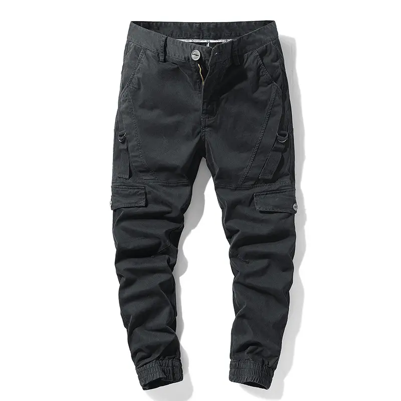 Herren Tactical-Jogger-Cargohose aus robustem Twill mit ergonomischen Knieabnähern und elastischen Bündchen Drune