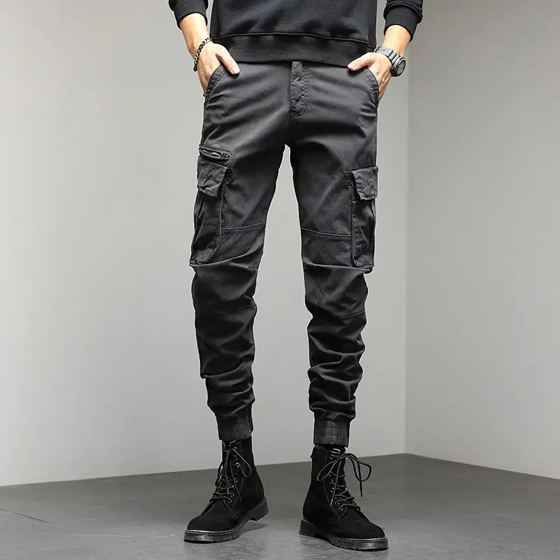 Herren Tactical‑Style Cargo‑Joggerhose mit multifunktionalen Taschen und elastischen Bündchen Drune