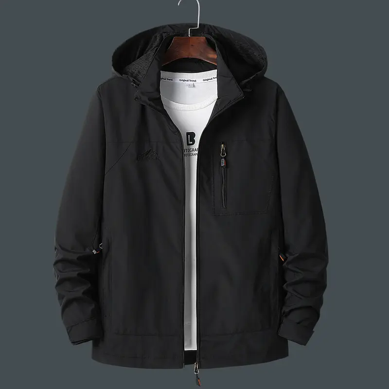 Herren Technische Outdoorjacke mit verstellbarer Kapuze Drune