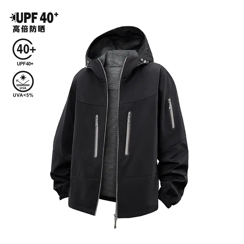 Herren Technische Softshell-Outdoorjacke mit Kapuze, versiegelten Reißverschlüssen und sportiver Regular-Fit Passform Drune