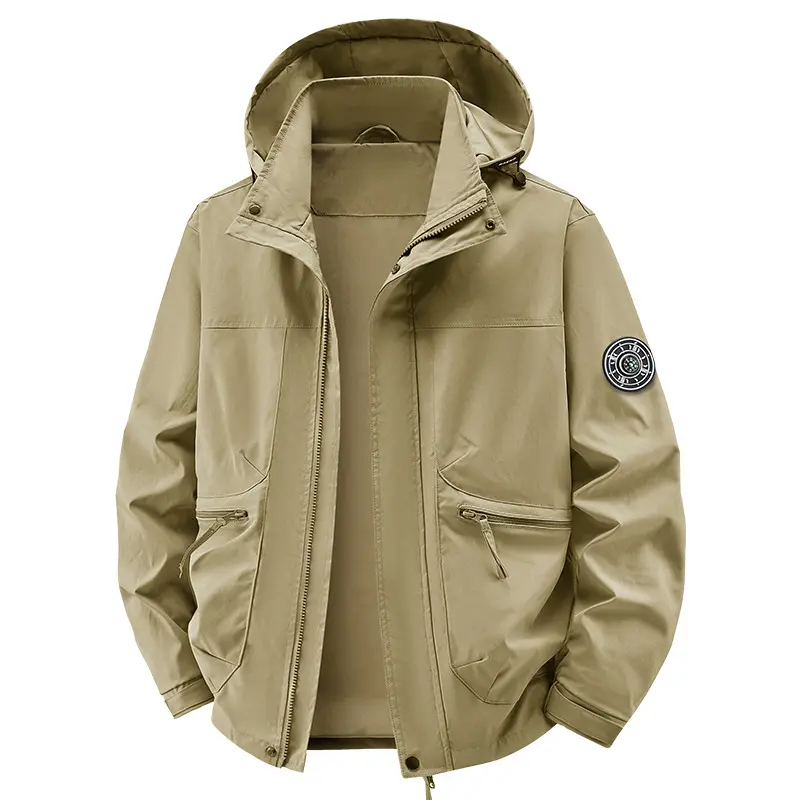 Herren Technische Wetterjacke mit abnehmbarer Kapuze Drune