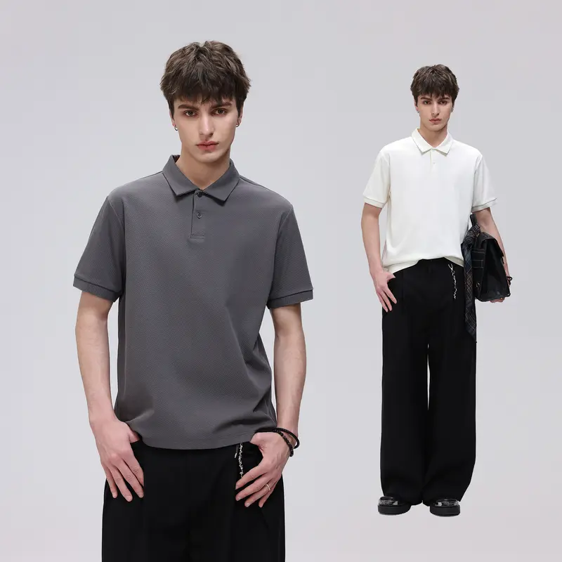 Herren Thermoregulierendes Piqué-Poloshirt mit feiner Struktur und Kurzarm Drune