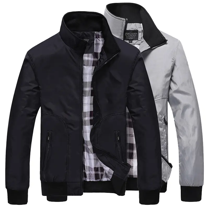 Herren Übergangsjacke mit hohem Kragen und bequemen Taschen Drune