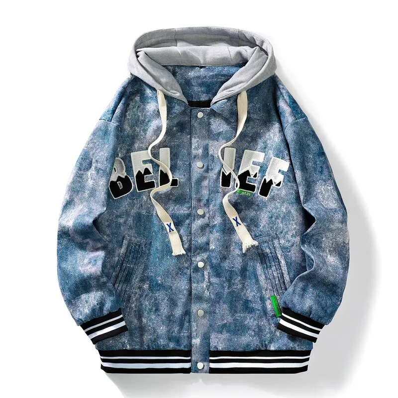 Herren Urbane Freizeitjacke mit Kapuze Drune