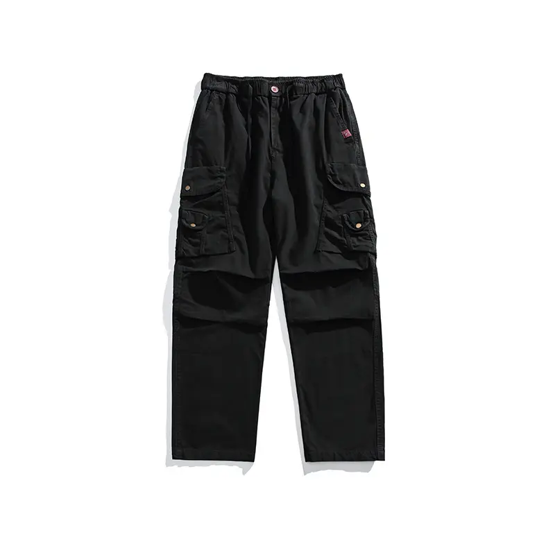 Herren Utility-Cargohose mit elastischem Bund, Mehrfach-Taschen und entspannter Passform Drune